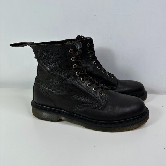 Dr. Martens Pebbles Leather Lace Up Boots Dark Brown Men's Size 11 - Picture 1 of 16